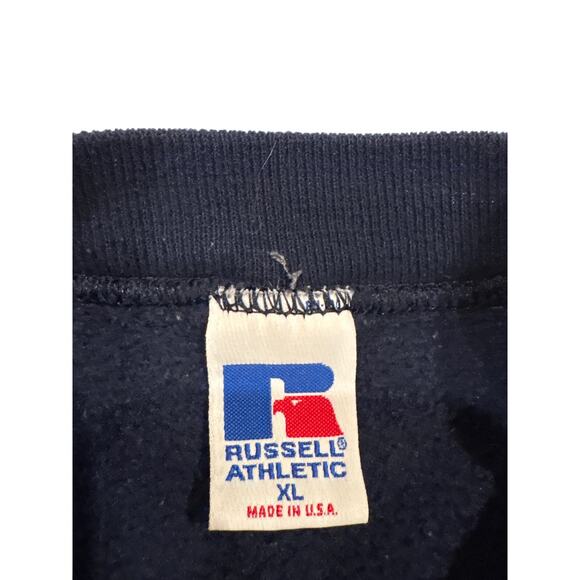 Vintage Russell Sweatshirt Mens Size XL Blue Crew Neck Blank Made in USA 90s - Picture 4 of 7